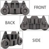 W10195416 (4-Pack) Lower Dishrack Wheel Assembly for kitchenaid,Whirlpool,maytag,Kenmore.Kitchen Aid Dishwasher