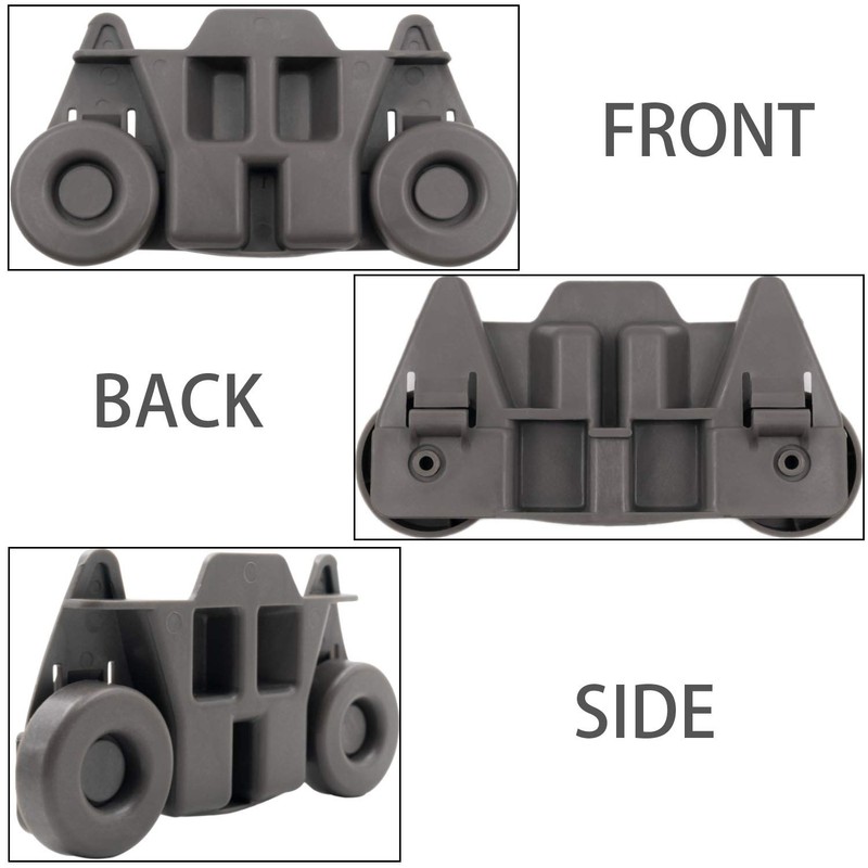 W10195416 (4-Pack) Lower Dishrack Wheel Assembly for kitchenaid,Whirlpool,maytag,Kenmore.Kitchen Aid Dishwasher