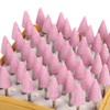 50 Pcs Grinding Bits Ceramic Triangular Cone Aluminum Oxide Grinding