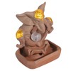 Incense Burner Backflow Waterfall Incense Holder Home Decorations with LED
