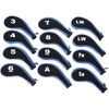AIMALL 12pcs Neoprene Golf Club Head Covers, Zippered Protective Iron,