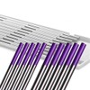 WeldingCity 10-pcs Premium TIG Welding Tungsten Electrode Tri-Element Non-Radioactive (Purple/AWS: