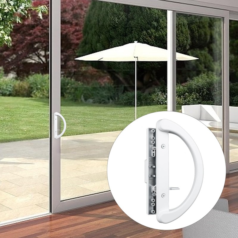 HOME MASTER HARDWARE Patio Sliding Glass Door Handle Set, Non-Keyed