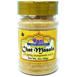 Rani Chat Masala (14-Spice Blend) Tangy Indian Seasoning 3oz (85g) ~ All Natural, No MSG! | Vegan | No Colors | Gluten Free Ingredients | NON-GMO | Indian Origin