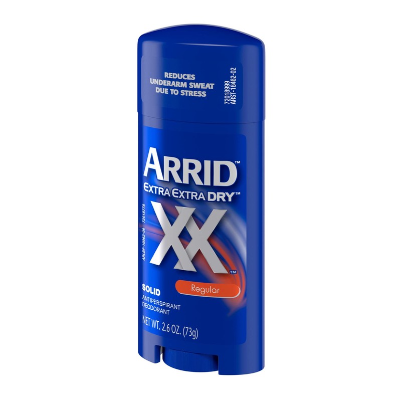 Arrid Arrid XX Extra Extra Dry Solid Antiperspirant Deodorant, Regular,