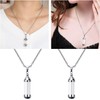 2pcs Vial Necklace Glass Vials Mini Glass Bottles Necklace Pendants