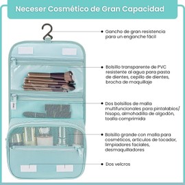 Juego de 11 de Organizador de Viaje para Maletas, Organizadores de Equipaje Cubos Impermeable Bolsas de Almacenamiento Plegable Bolsas de Viaje para Ropa y Zapatos, Accesorios Esencial de Viaje (Azul)