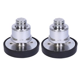 2PC Car Lift Telescopic Round Tray Rubber Pads Peg Screwup Pads Car Lift Rubber Tray 60mm Shaft Diameter(buttoned thread style)