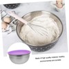 MAGICLULU 2Pcs Stainless Steel Salad Bowls with Lids Heights Rustproof
