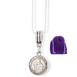 St Anthony Necklace - Saint Pendants for Women Saint Anthony Religious Mens Necklace A Great St Anthony Medal or Medallitas Religiosas Saint Anthony Rosary and Mens Catholic Necklace Saint Charms