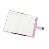 A5 Note Book PU Leather Cover Password Lock Notepad Diary