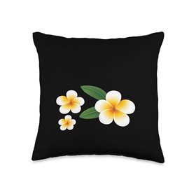 Plumeria Enthusiast Plumeria Flower Seeds Plumerias Throw Pillow