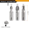 sourcing map 3pcs PZ1/PZ2/PZ3 Screwdriver Bit 1/4" Hex Shank 25mm/1"
