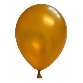 50 Metallic Balloons - 27 cm - Gold Silver - Latex Balloons for Birthdays, Children's Birthdays, Parties, Weddings and Celebrations, Suitable for Air and Helium, EU Manufacture
