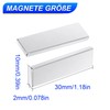 DGDUBRB Neodymium Magnets 30 x 10 x 2 mm 22