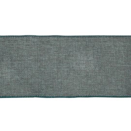 Ribbonitlux Teal Burlap Wired Ribbon, 100mm x 18 Meters, Wired Edge Burlap Ribbon for Gift Wrapping, Big Bow, Wreath, and Christmas Tree Decoration