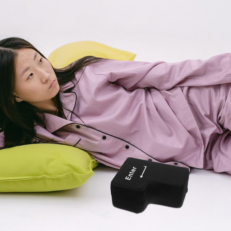 Levemolo Big Enter Key Pillow with USB Function Stress Relief