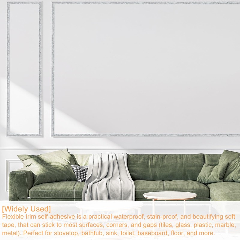uxcell Flexible Trim Self Adhesive, 20Ft Ceiling Molding Peel and