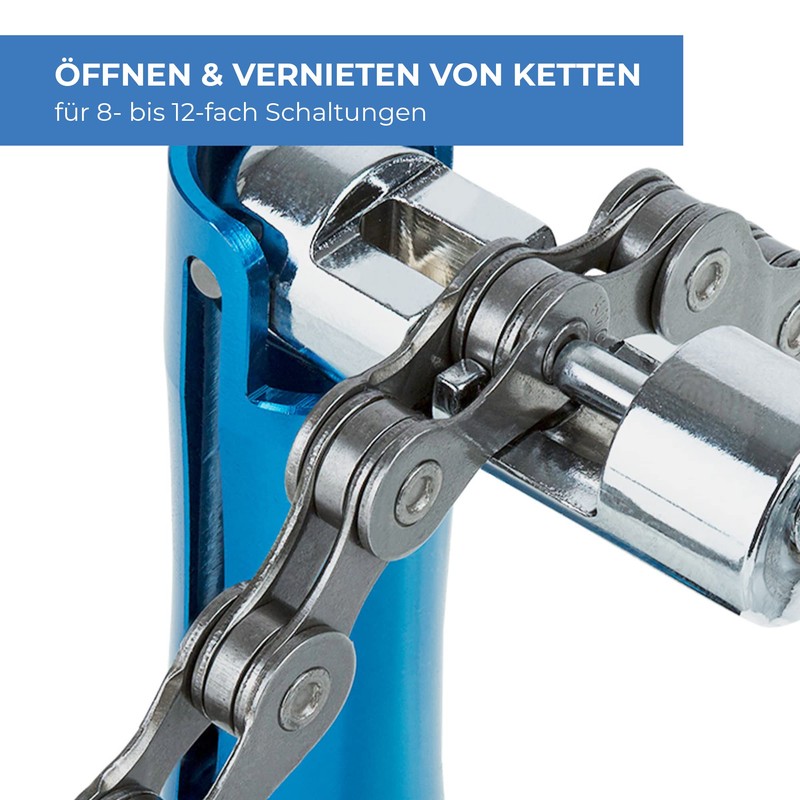 Bluechain® Compact Chain Riveter Bicycle as Handlebar Insert for 8
