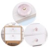 Rockcloud Pack of 4 Round Crystal Stone Drawer Knobs Rose