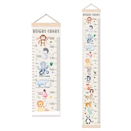 Height Chart for Wall Art Decor, Cute Animals Pattern Decor Height Chart for Boys Girls, Height Measurement for Wall Hanging, Height Wall Chart Perfect for Toddler Nursery Room Decor