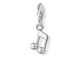 Thomas Sabo Women-Charm-Pendant Note Charm Club 925 Sterling silver 0846-001-13