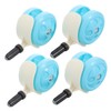 Beavorty 4pcs Walker Wheels Detachable Plastic Caster Wheels with Silent