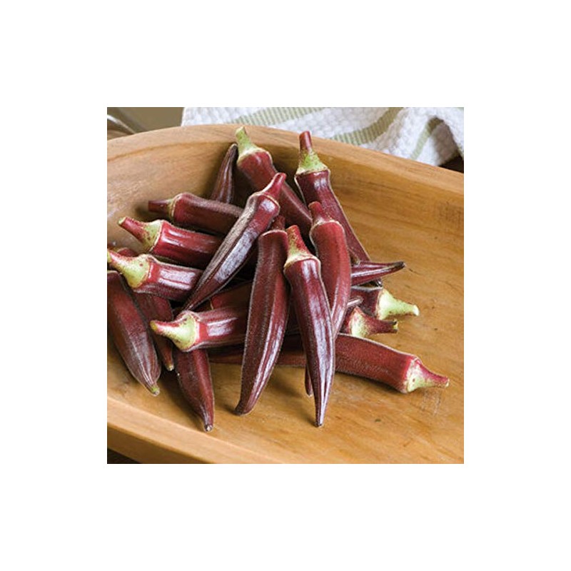 Okra, Carmine Splendor F1 Seeds