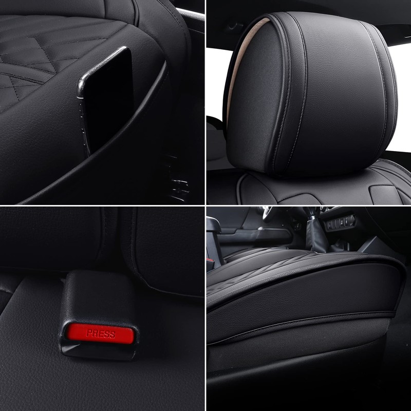 Tomatoman Toyota Tacoma Seat Covers Front Custom for 2005-2022 2023