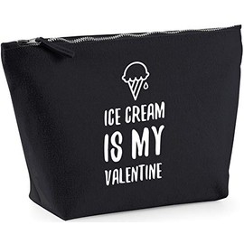 Hippowarehouse Ice cream is my valentine printed make up cosmetic wash bag 18x19x9cm