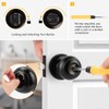 Probrico (6 Pack Privacy Door Knobs and (1 Pack) Passage