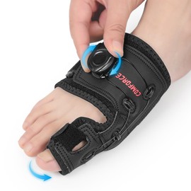 COMFORCE Bunion Corrector for Women & Men, Adjustable Knob Button Big Toe Straightener, Toe Splint for Straightening, Bunion Protector Bunion Splints for Bunion Relief, Hallus Valgus (right)