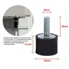 TKSE Rubber Mount, Pack of 4 M8 M6 Rubber Vibration
