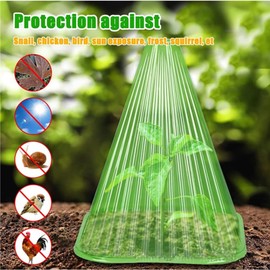 Generic 20Pcs Garden Plant Cloches, Plastic Plant Bell Cover Reusable Mini Greenhouse, Frost Protection for Plant Cover Dome Tall, rex-11471