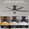 ocioc 52 inch Ceiling Fans with Lights, Large Air Volume