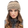 VIVISENCE Women's Winter Headband Made of Thick Yarn with Perfect