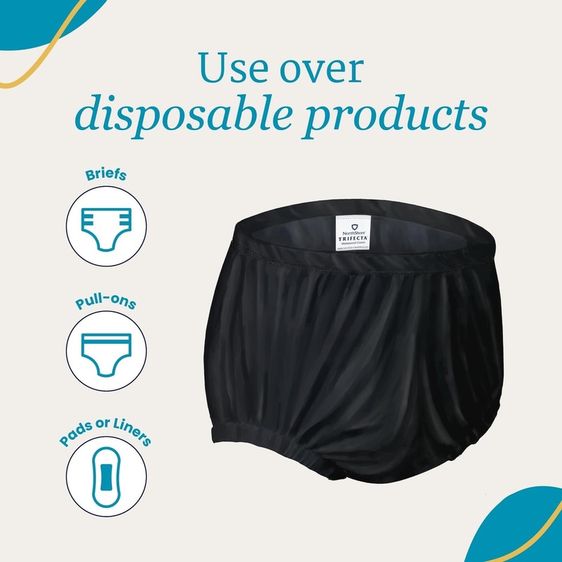 NorthShore Trifecta Waterproof Covers, Black, Small, Each