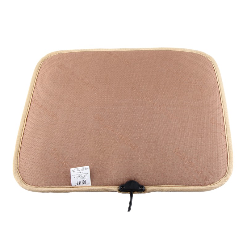Square Car Seat Heating Pad With Plush Cover 12V Car