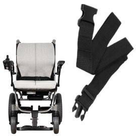 Wheelchair Safety Strap Seat Belt, 80" Adjustable, Easy to Install, Chair Strap for Patients Chair Medical Seniors Disable Prevent Sliding Belt (Black)