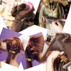 Qearl 100 PCS 1.77" Double Prong Curl Clips Gold Curl