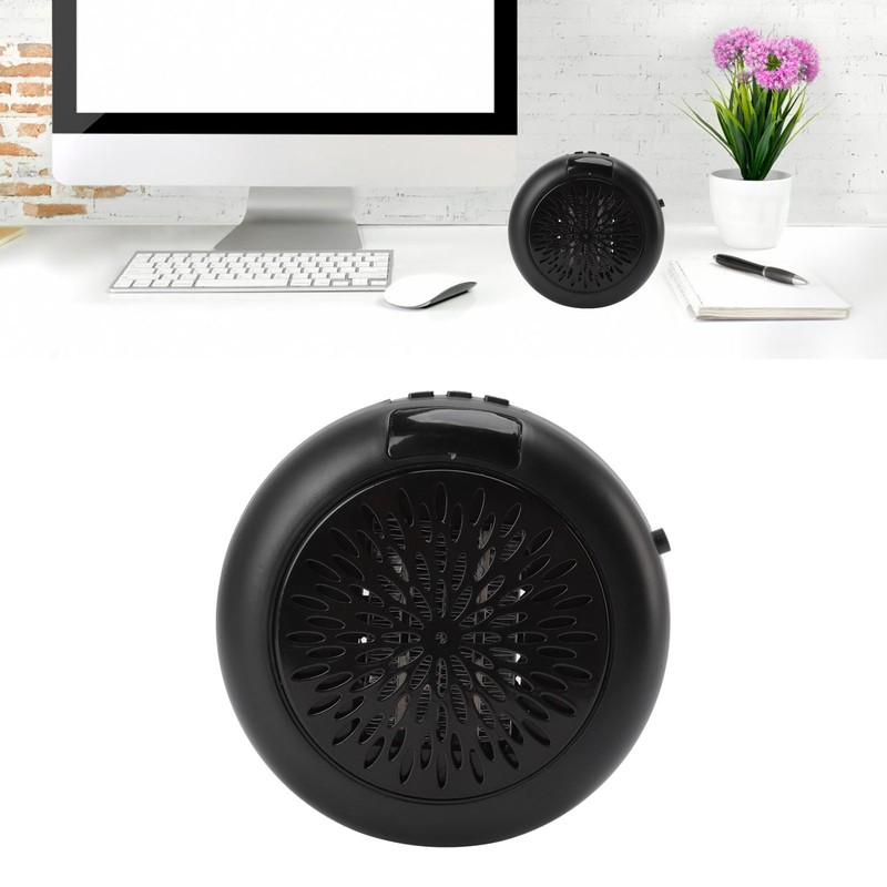 Black Electric Heater Mini Rapid Heating Simple Operation Table Electric