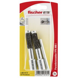 fischer 522829 Aerated Concrete Anchor SB Card, Contents: 2 x FPX M8 I, 1 x Setting Tool