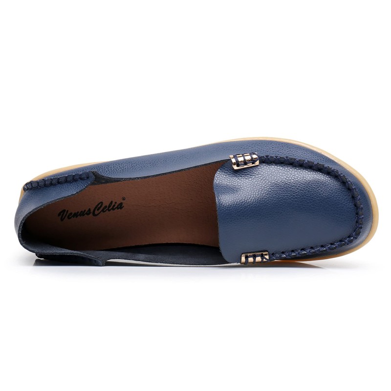 VenusCelia Natural 2 Comfort - Mocasines planos para caminar para