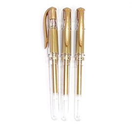 Uni-Ball Signo Broad Point Gel Impact Pen - 1.0mm- Gold Ink /Total 6Pens Set