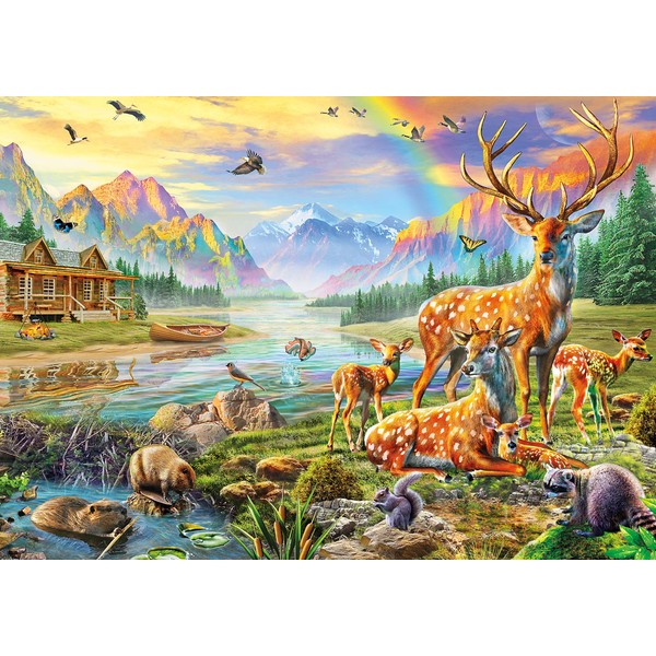 Buffalo Games - Deer Lake - 500 Piece Jigsaw Puzzle