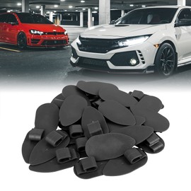 X AUTOHAUX Car Floor Mats Fixing Clips Non-Slip Buckle Black 28 x 56 mm Pack of 30