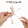 Healifty 4 statuette in legno fai da te, per dipingere,
