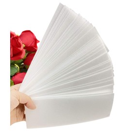 2Bag/200Pcs White Non-woven Epilation Paper Hair Removal Wax Cloth Strip Replacement for Women Leg Body Beauty Tool(7.87 inch x 2.75 inch)