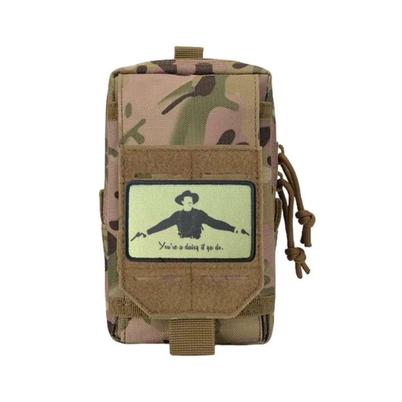 Funny Double Shot Killer Morale Patch with Hook and Loop