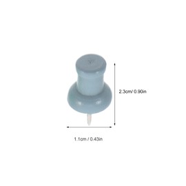 Operitacx 150pcs Colorful Wooden Thumb Tacks Decorative Push Pins for Cork Boards Maps Photos Sturdy Construction Easy to Use Multi Use Office School Supplies